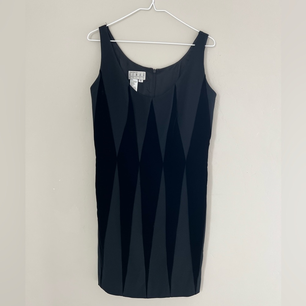 Vintage black mini box dress